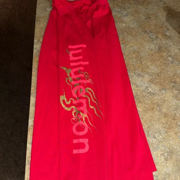 lululemon Lunar New Year Fundamental Long Sleeve ( dark red) Year of the Dragon - Picture 3 of 5